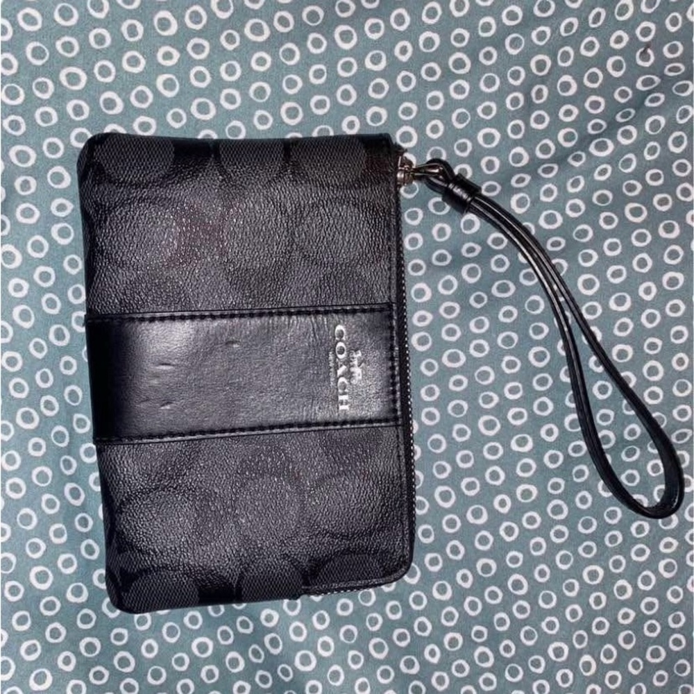Coach Black Wristlet/Wallet